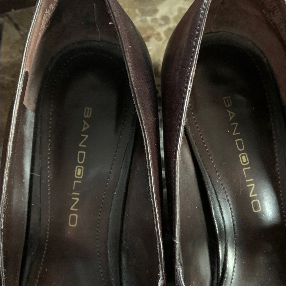 Brown Heeled Mary Jane Shoes - Picture 3 of 12